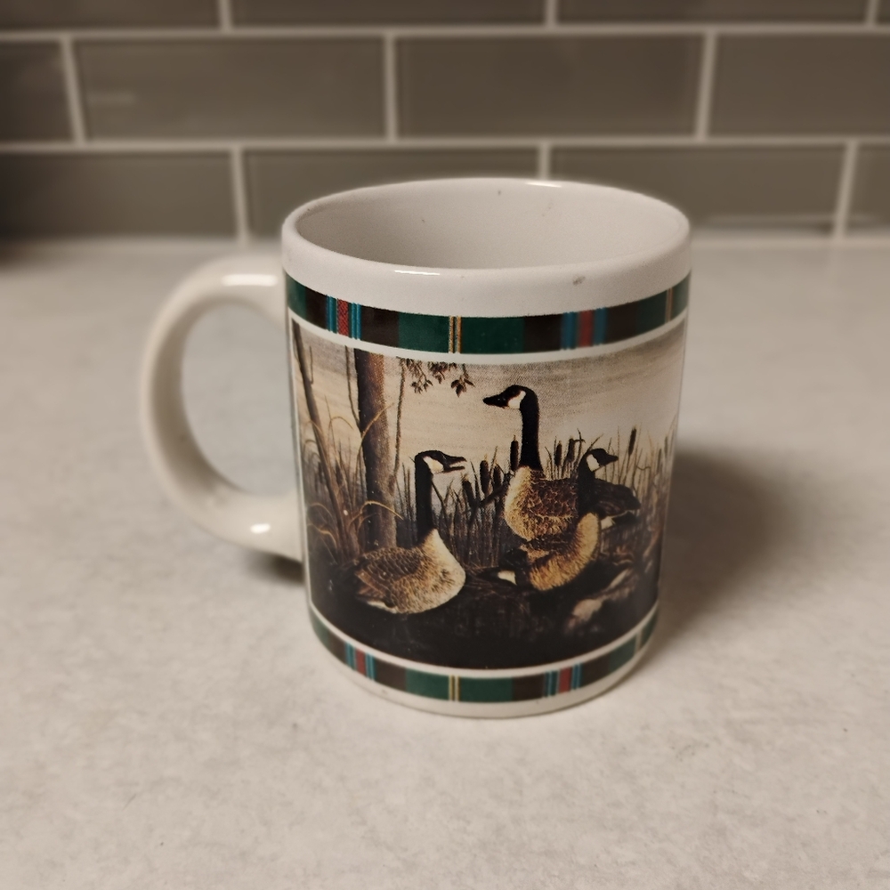 vintage 80s 90s ducks hunting COFFEE MUG outdoors retro collectors cup